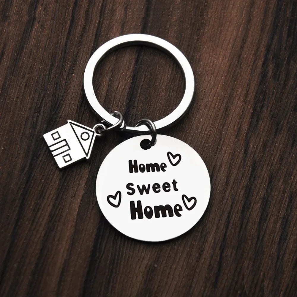 Chaveiro de Aço Inoxidável WonderNest Novo Lar Chá de Casa Nova