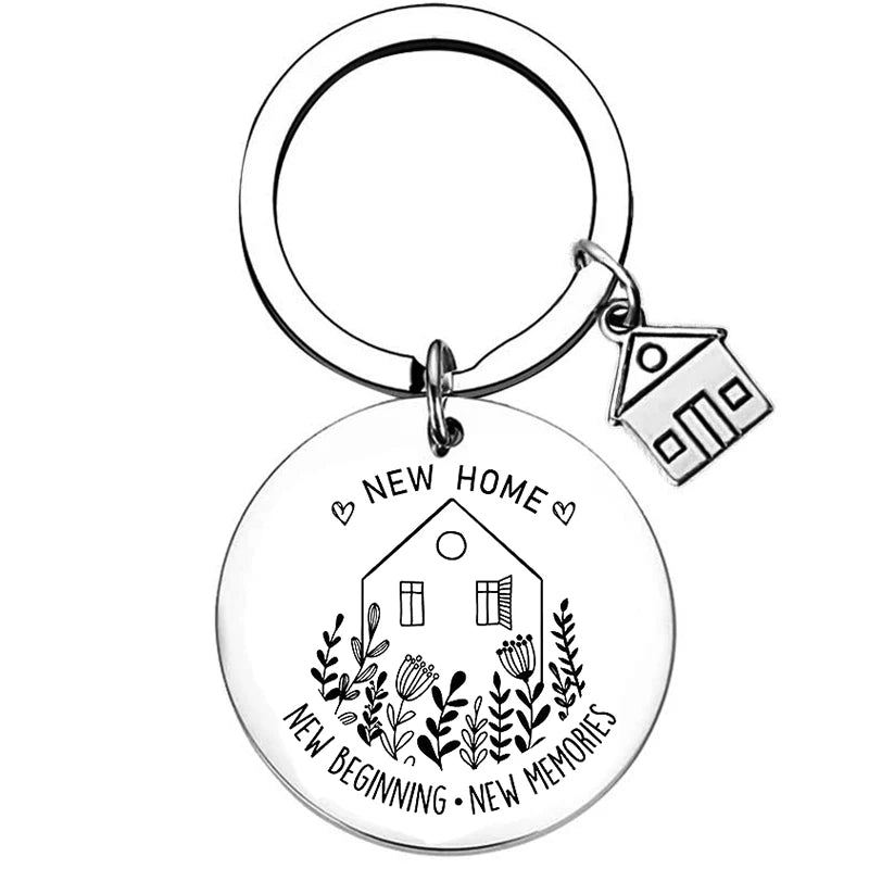 Chaveiro de Aço Inoxidável WonderNest Novo Lar Chá de Casa Nova