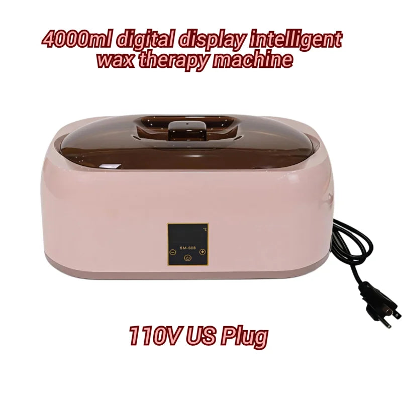 4000 mL Digital Display Paraffin Wax Therapy Machine With Wax-melt Quick Hot Heater for Deep Skin Hydration of Hands and Feet