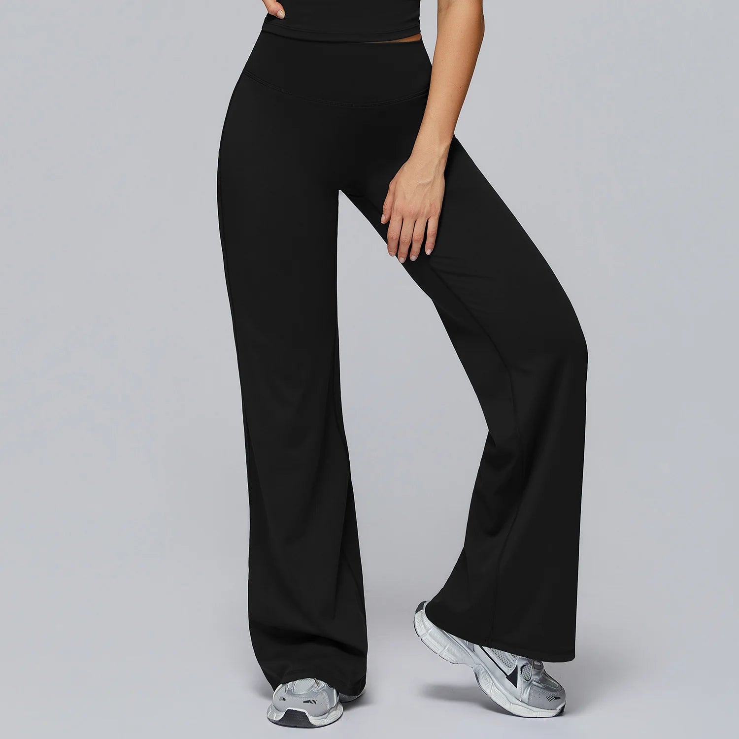Gym Flared Pants Leggings Workout Woman ECO High Waist Butt Lifting Yoga Trousers Pilates Dance Fitness Bell-Bottom Pants