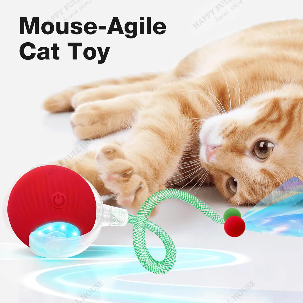 Brinquedos Interativos para Gatos com 3 Modos de Jogo, Brinquedos Automáticos para Gatos, Bola Elétrica Móvel para Gatinhos Entediados e Gatos Adultos