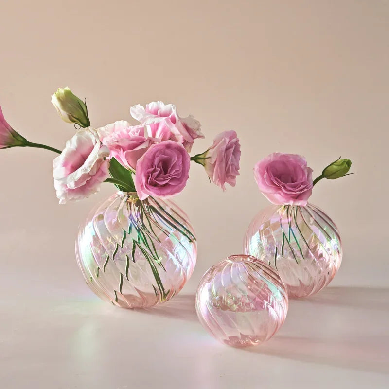 Decoração de Vasos Esféricos Furta-Cor