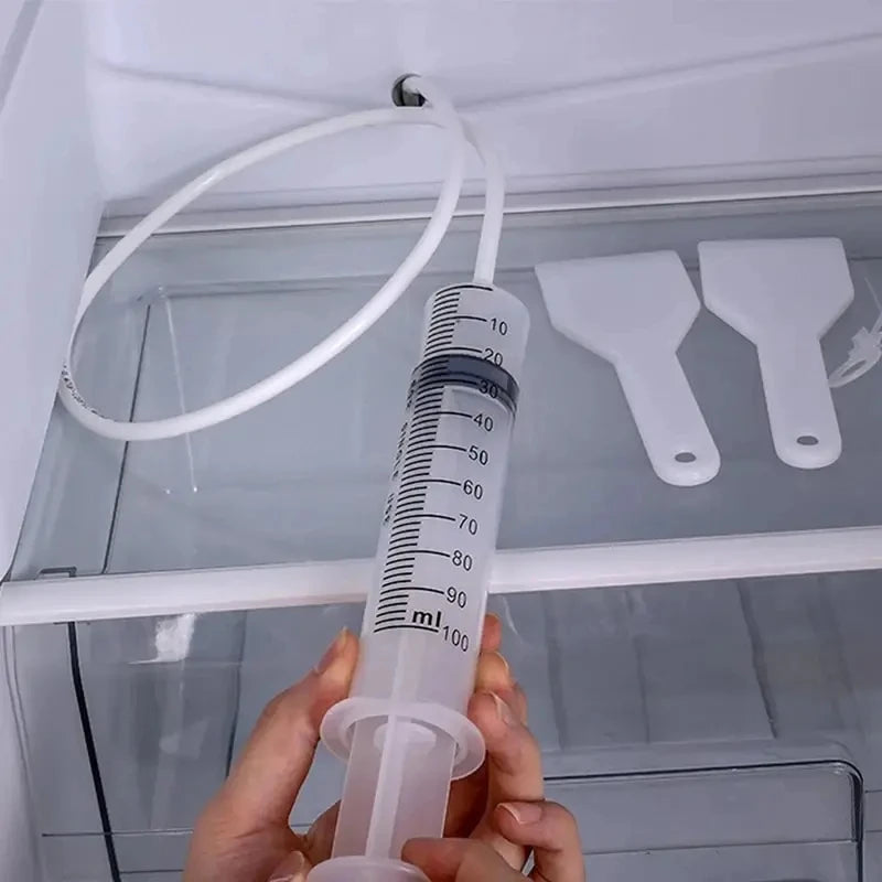 5/6 Peças Limpador de Furo de Dreno de Geladeira, Removedor de Entupimento, Escova para Furo de Geladeira, Limpador de Saída de Água para Limpeza Doméstica, Ferramentas de Limpeza