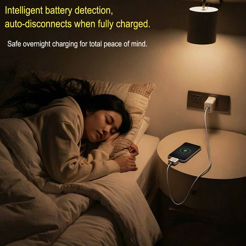 Portable Charger 20000mAh Fast Charging Built-in Cable