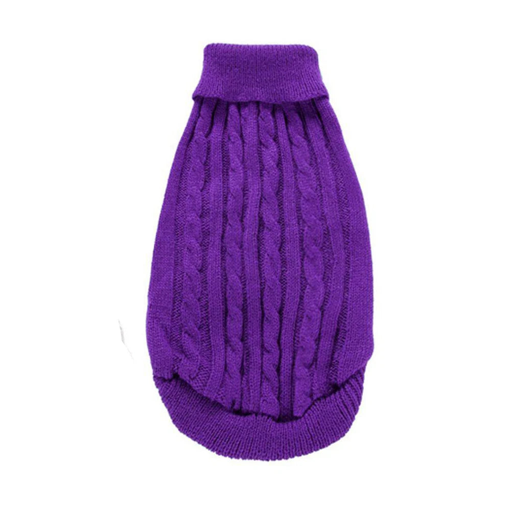 Colete Suéter de Tricô Quente de Inverno com 2 Pernas para Cães Salsicha Colete Sem Mangas de Cor Sólida para Cães Dachshund Casaco Macio para Dachshund Pequeno e Médio