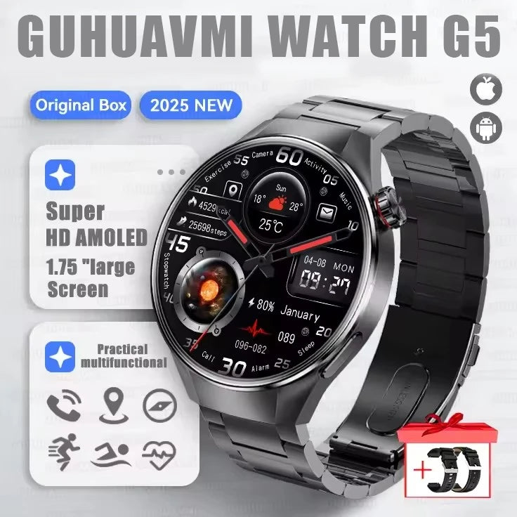 Watch G5 Plus Smart Watch 1.75 AMOLED GPS Heart Rate Bluetooth