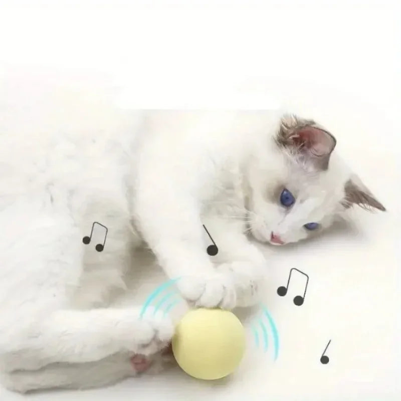 3PCS Cat Vocal Toys Gravitational Purring Ball Catnip Teasing Cat Balls Bird Chirping Self-hearing Artefacts Cat Accessories
