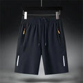 Men's Summer Ultra-thin Ice Silk Beach Casual Shorts Jogging Sport...
