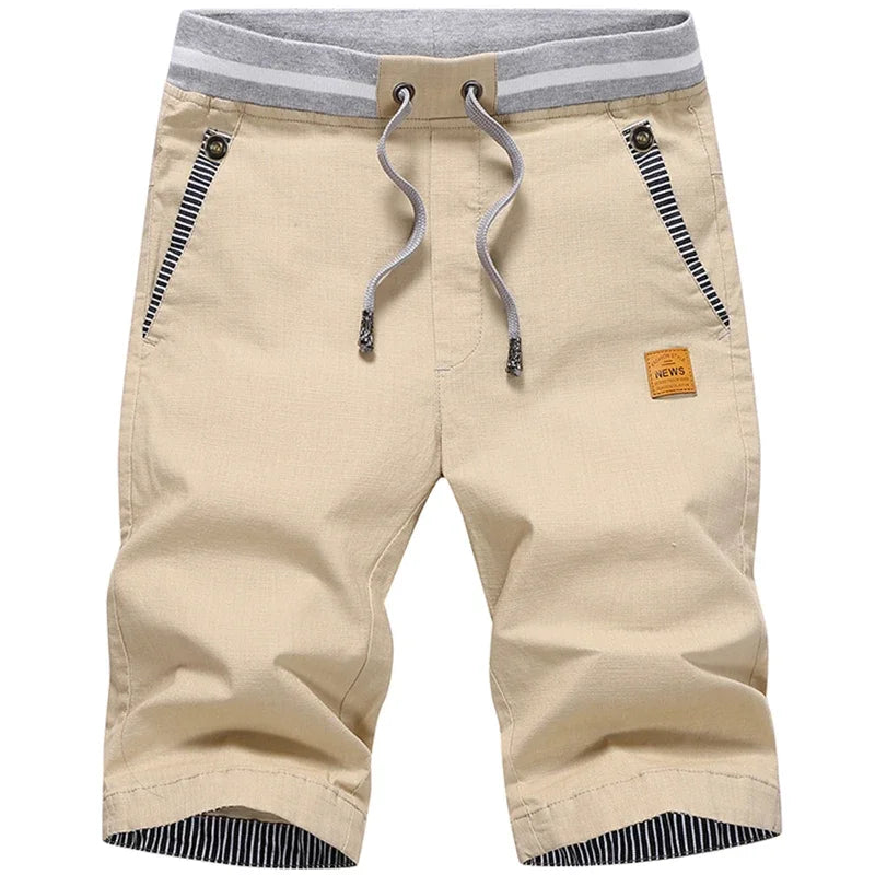 Mais Recente Algodão Masculino Moda Masculina Shorts Curtos Verão Casual Shorts Linho Masculino Bermudas Praia Plus Size 4XL Joggers Masculino Hot