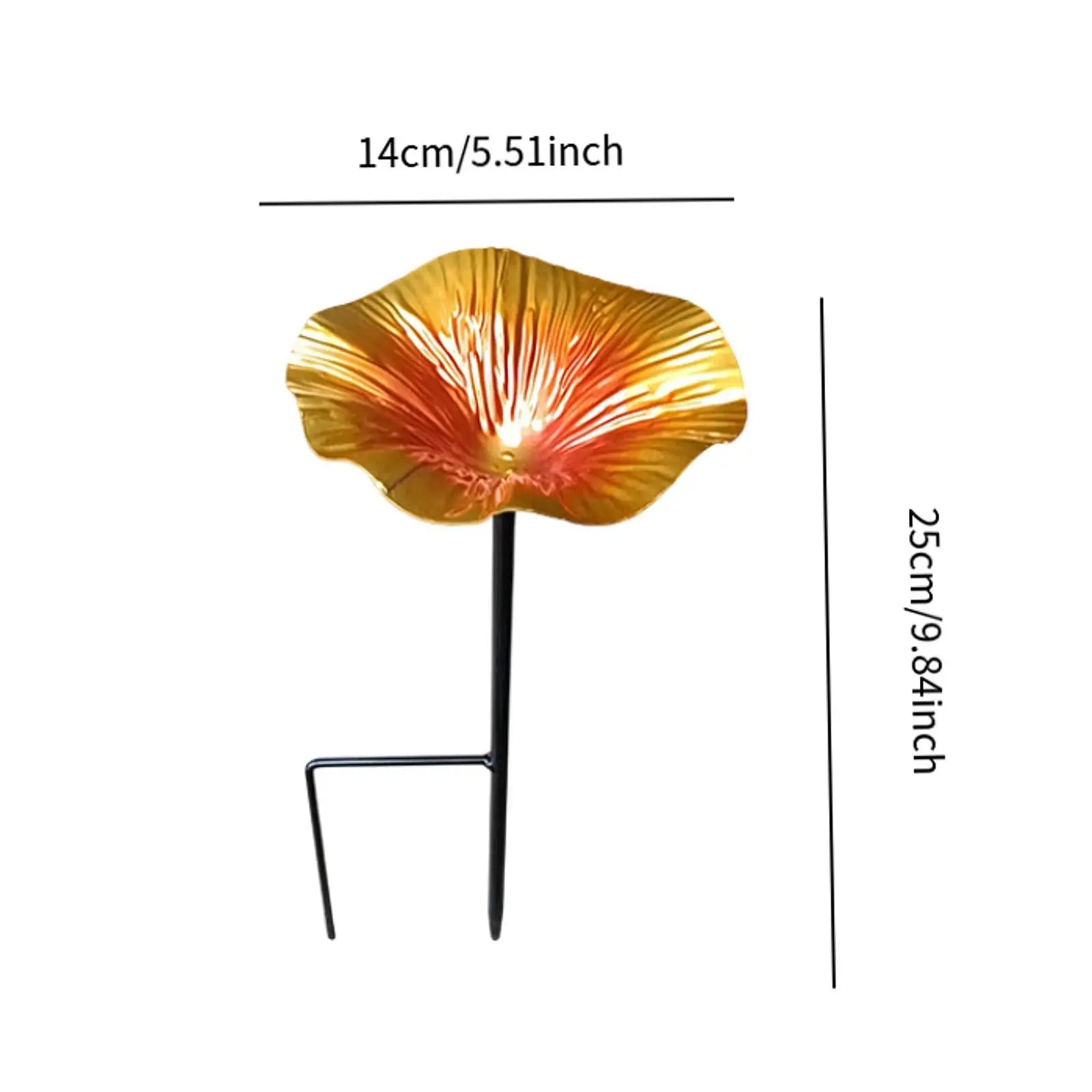 Garden Bird Bath with Detachable Pole