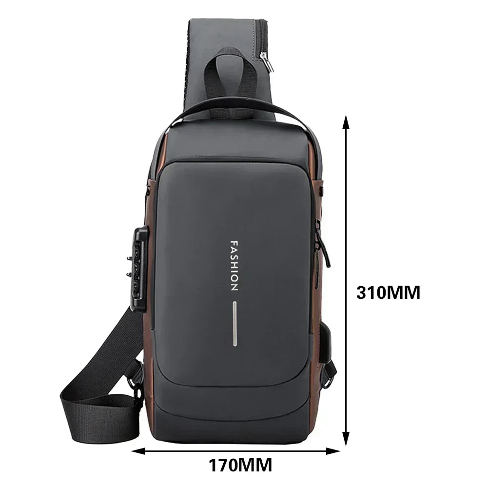 Multifunction Designer Anti-theft USB Shoulder Bag Crossbody...