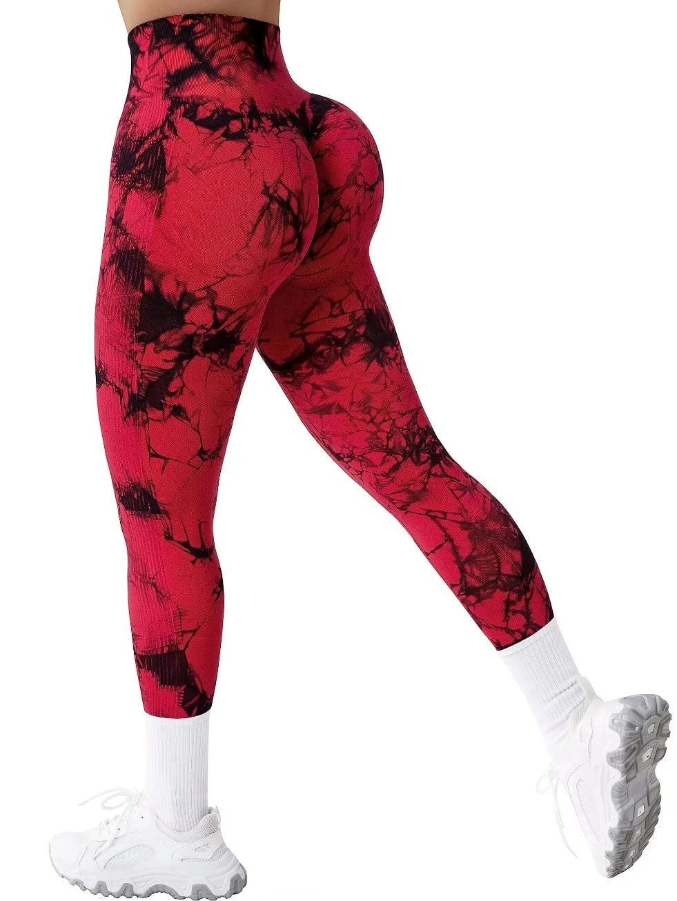 Calça Legging Feminina Yoga Cintura Alta Sem Costura Push Up para Academia Fitness Treino Esportiva
