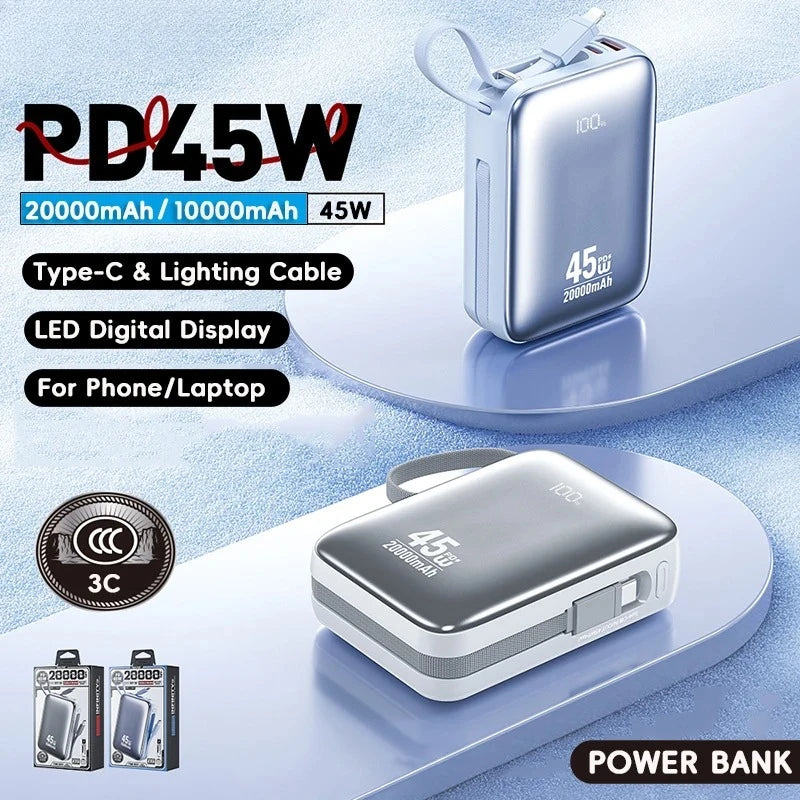 Portable Power Bank 45W Fast Charging USB-C