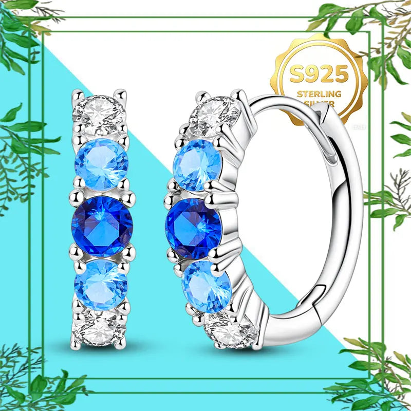 Brincos Femininos Pendentes 100% Genuínos em Prata Esterlina 925 Hipoalergênicos Luxuosos Elegantes Joia Fina Presente de Aniversário para Ela