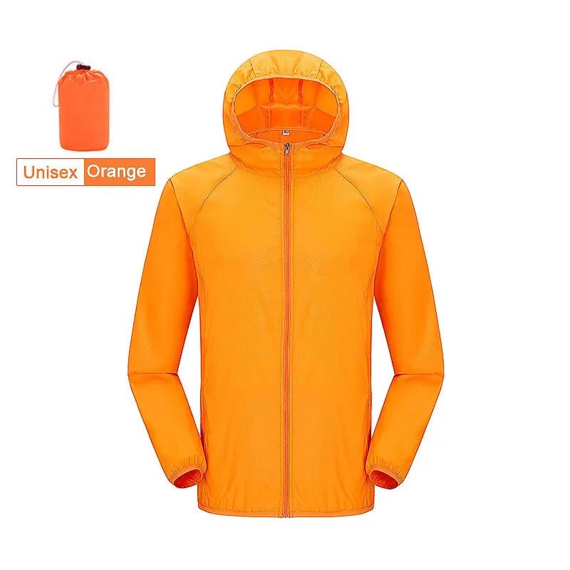LNGXO Jaqueta Corta-Vento Unissex Masculina Feminina Impermeável Secagem Rápida Acampamento Trekking Pesca Capa de Chuva Roupa Anti-UV para Exterior