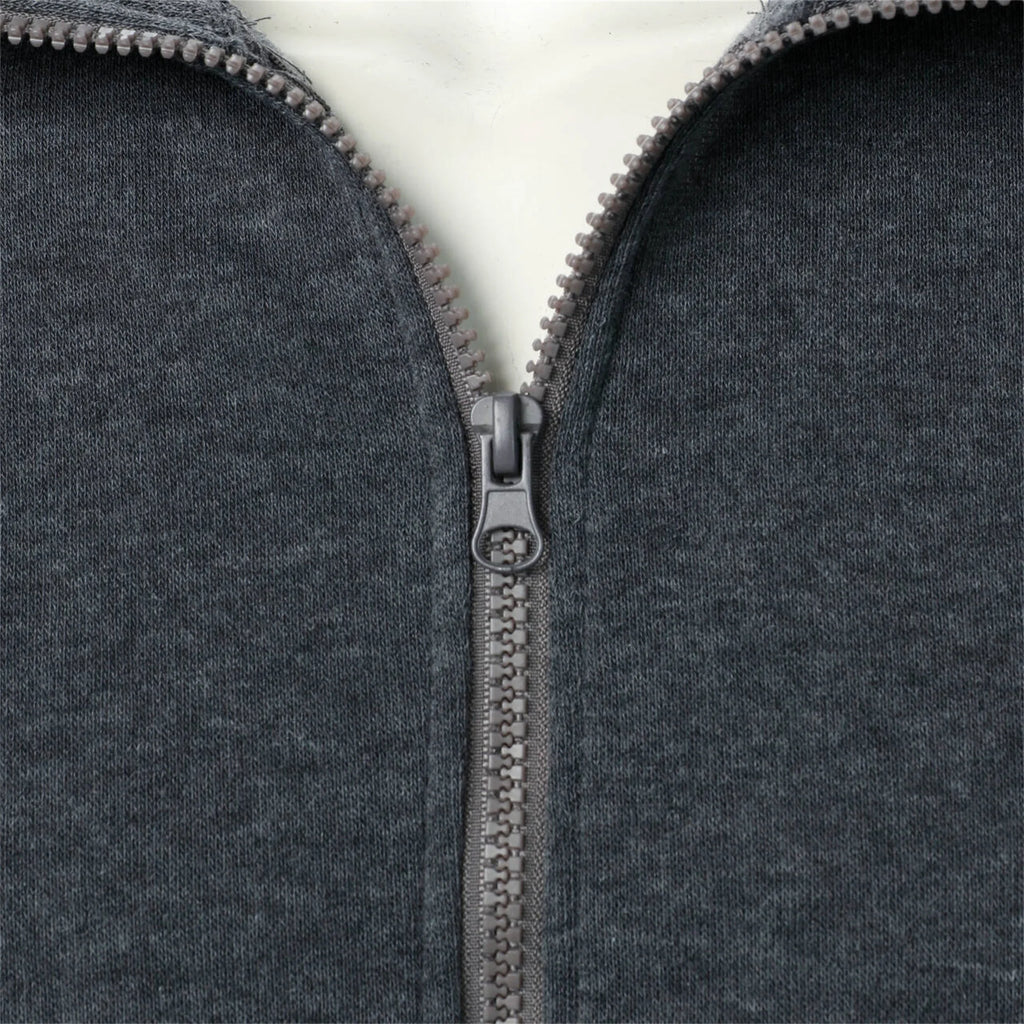 Men's casual sports zipper stand up collar jacket, men's solid color top