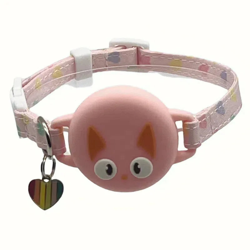 Coleira para Gatos Luminosa Antiderrapante Anti Perda para Gatos Coleira Anti Asfixia Capa Protetora de Silicone para Gatinhos e Pets