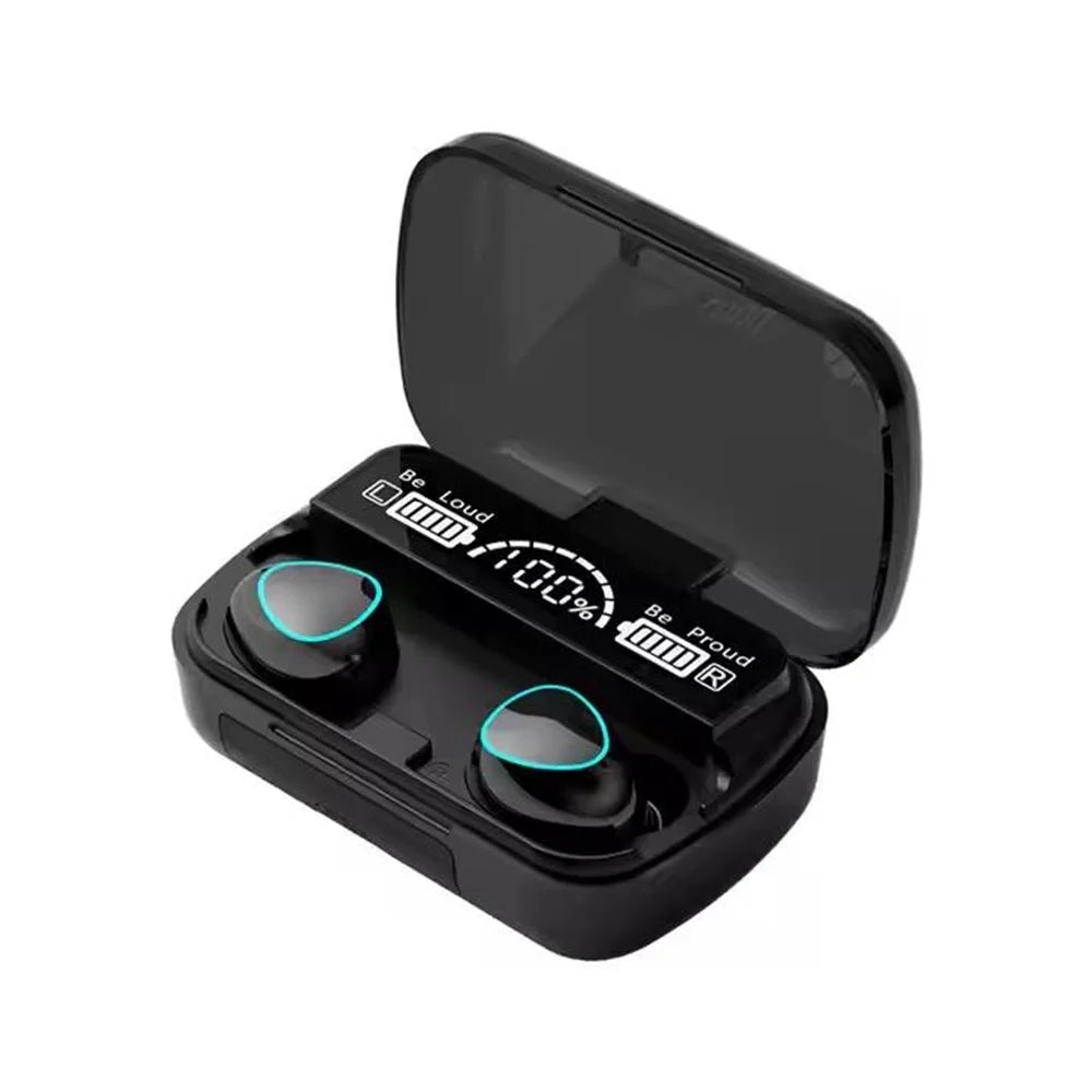 Fone de Ouvido M10 sem Fio, Chegada Recente, Alta Qualidade, Som Perfeito, Fones Esportivos, para Jogos e Música, Bluetooth com Power Bank
