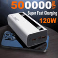 500000mAh High Capacity Power Bank 120W Super Rápido Charging...