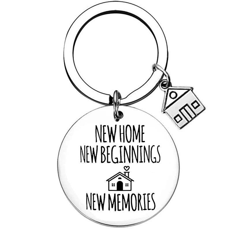 Chaveiro de Aço Inoxidável WonderNest Novo Lar Chá de Casa Nova