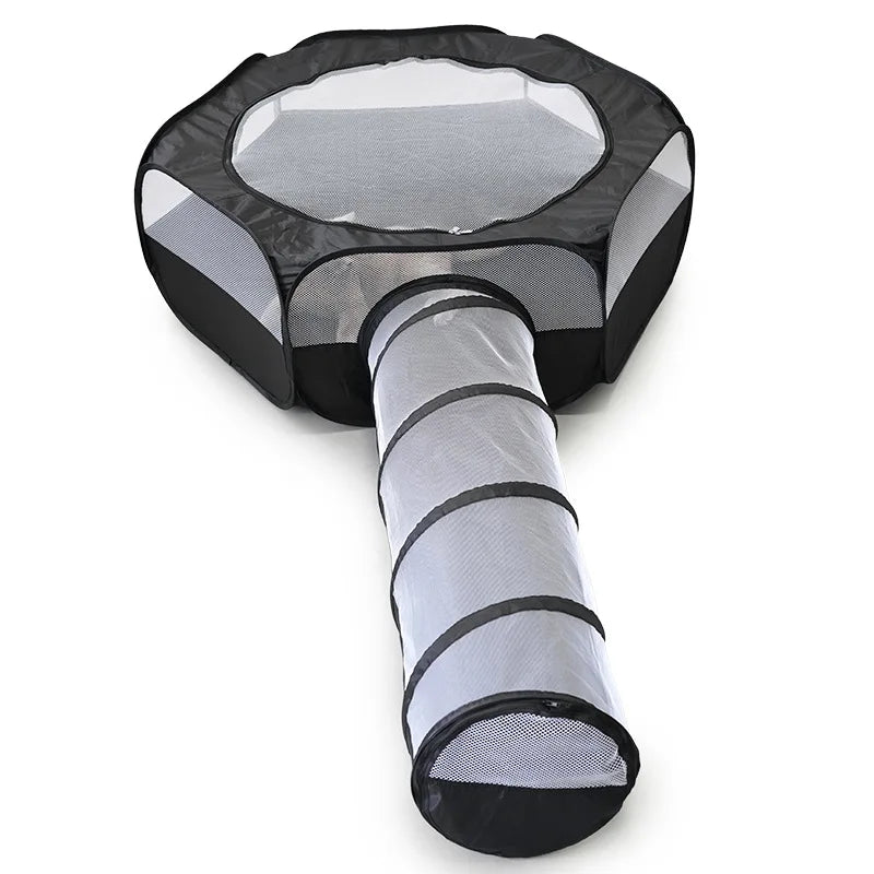 New Arrival  Tunnel Rabbit Cage Two-Piece Set  Nest Toy Stackable Pet Supplies  House Couch Tent Dog Bed Pet Accesso...