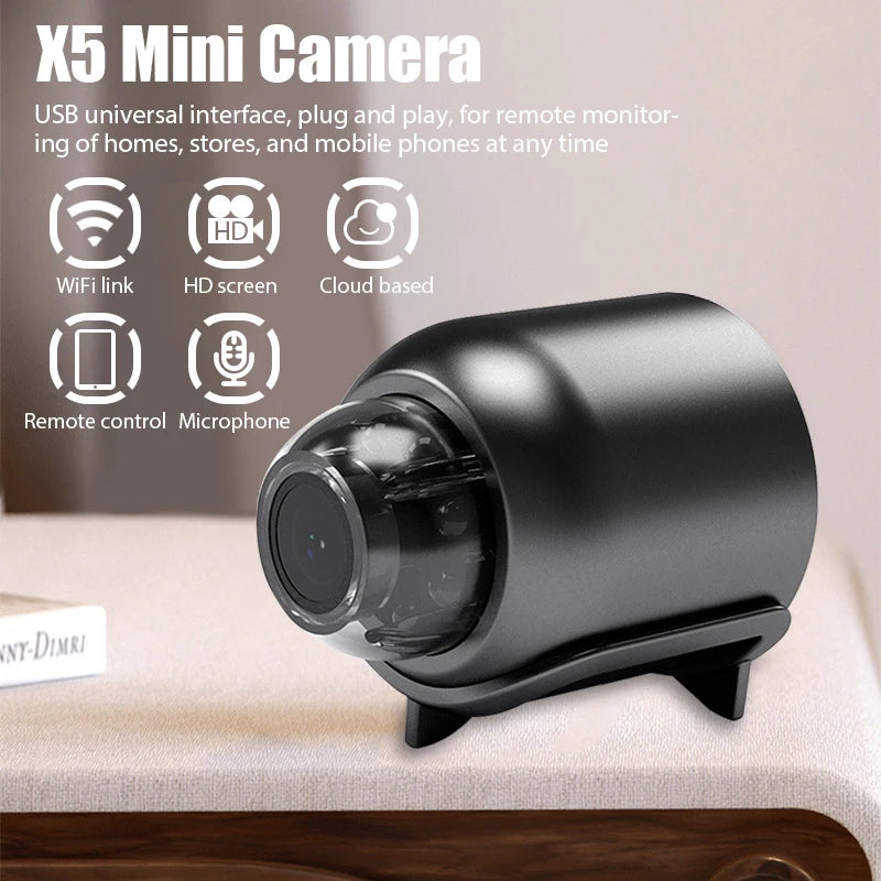 Mini Câmera Sem Fio - Vigilância 1080P - Câmera de Segurança