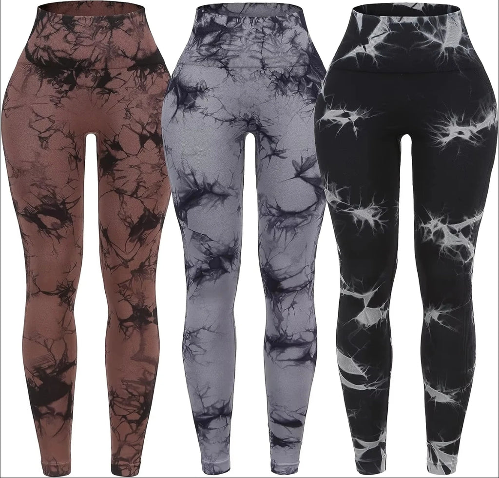 Calça Legging Feminina Yoga Cintura Alta Sem Costura Push Up para Academia Fitness Treino Esportiva