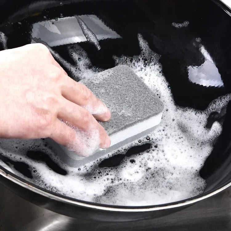 30/1pcs Double-sided Cleaning Sponges Wipe Scrubbing Pan Pot Dishwashing Scouring Pad Household Tools Kitchen Tableware Brush