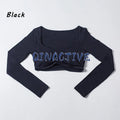 Top Cropped Manga Longa Feminino — Estilo e Performance no Treino