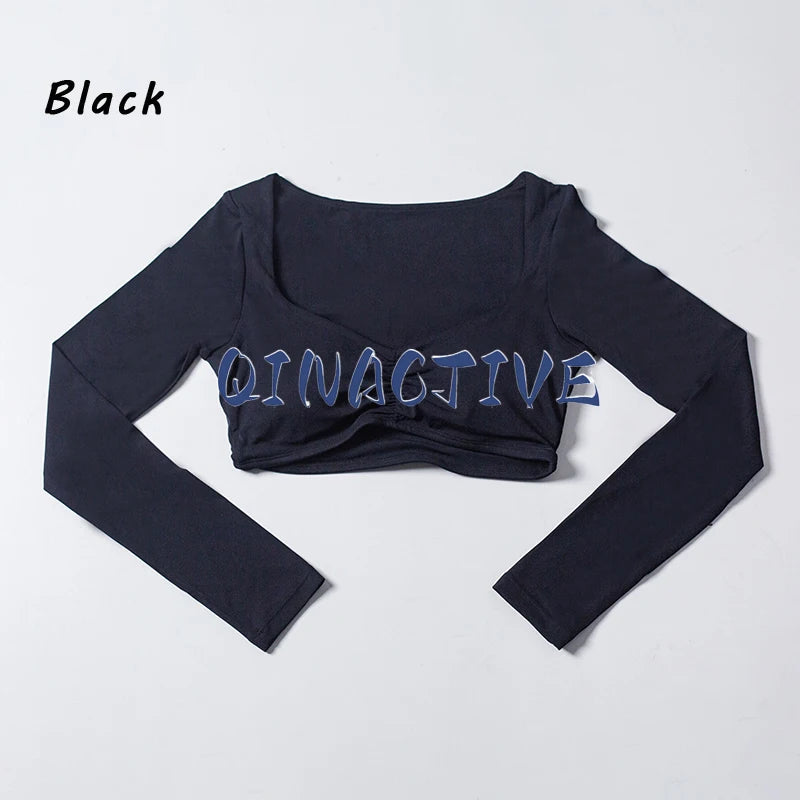 Top Cropped Manga Longa Feminino — Estilo e Performance no Treino
