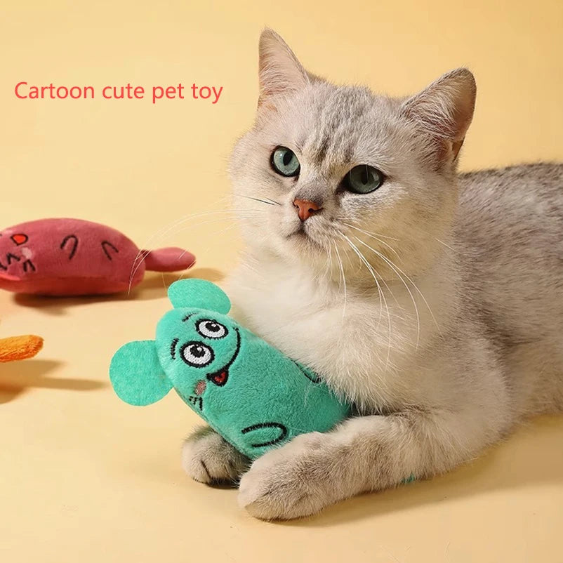 Brinquedo de pelúcia para cães e gatos resistente a mordidas, brinquedo interativo para limpeza de dentes de gatos e cachorros