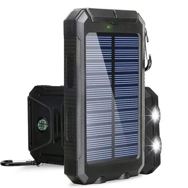 Solar Power Bank 80000mAh Portable Charging Strong LED Light