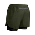 Shorts de corrida refletivos masculinos de verão Fitness de secagem rápida dupla camada shorts masculinos de treino de exercícios de musculação