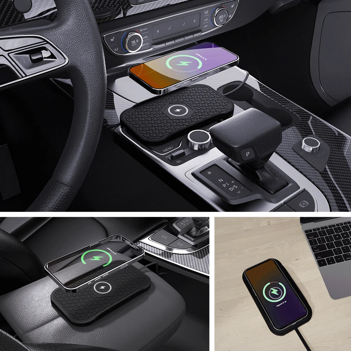 WonderNest Silicone Car Wireless Charger iPhone 11-17