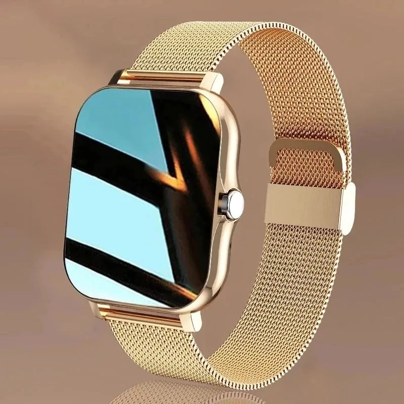 Smartwatch Esportivo Relógio Fitness Monitor de Saúde À Prova D'Água Chamada BT Relógios de Pulso para Homens Mulheres iOS Android Telefone 2026