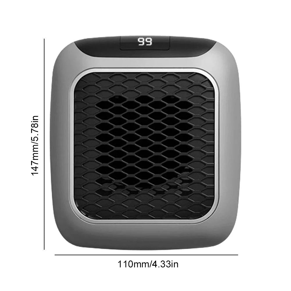 Aquecedor de Tomada Mini Aquecedor Elétrico Aquecedor com Baixo Ruído Montado na Parede Aquecedor de Ambiente Portátil para Casa Escritório Quarto