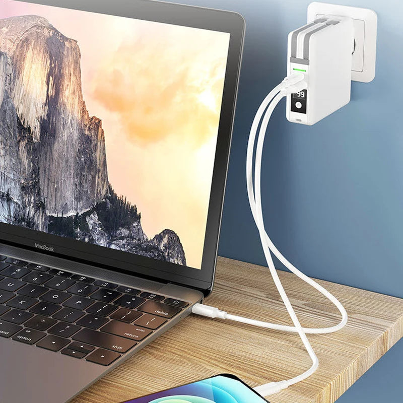 Power Bank 10000mAh 15W Carregamento Rápido Sem Fio Plug AC