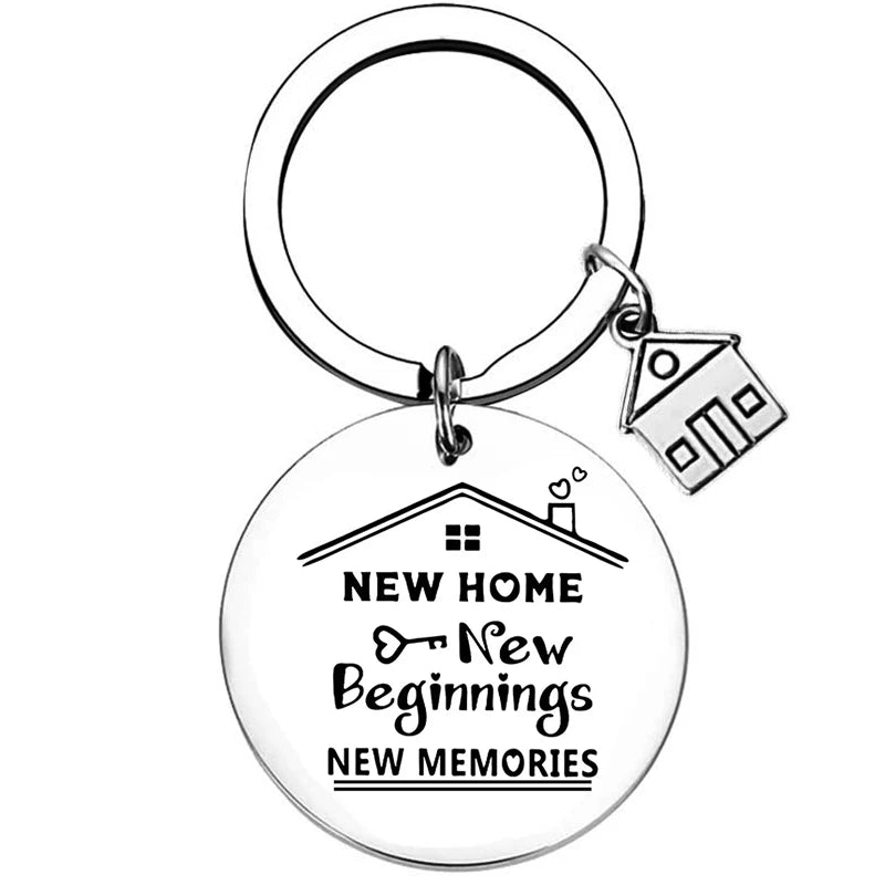 Chaveiro de Aço Inoxidável WonderNest Novo Lar Chá de Casa Nova
