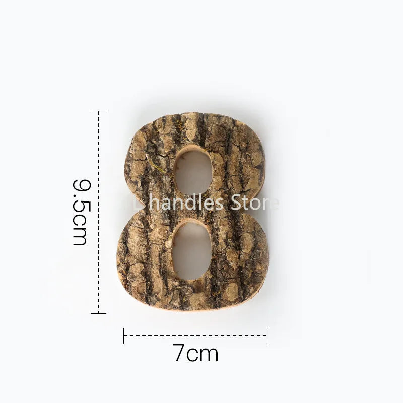 WonderNest Letras e Números de Madeira para Decoração DIY