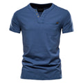 2021 Verão Top Qualidade Camiseta Algodão Masculina Cor Sólida Design Gola V Camiseta Casual Clássica Roupa Masculina Blusas Camiseta Masculina