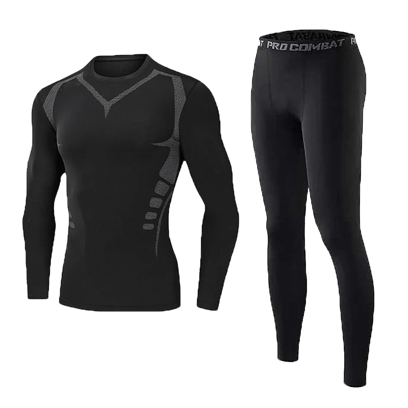Uma peça de blusa masculina justa de manga comprida, fina, de secagem rápida e alta elasticidade para fitness, adequada para esportes de primavera e verão