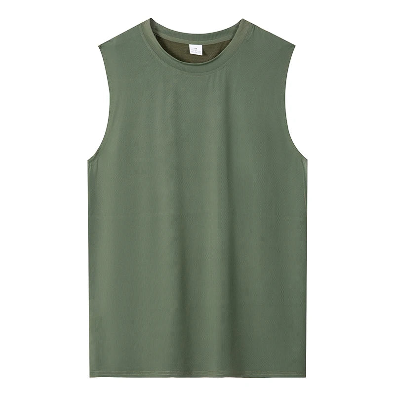 Regata Masculina Academia Camiseta Fitness Sem Mangas Masculina de Malha Respirável Esportiva Colete Esportivo Masculino Regata de Corrida para Academia
