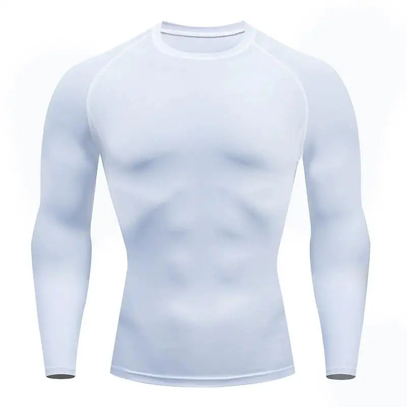 Camiseta Compressão Masculina Manga Longa — Corrida e Academia