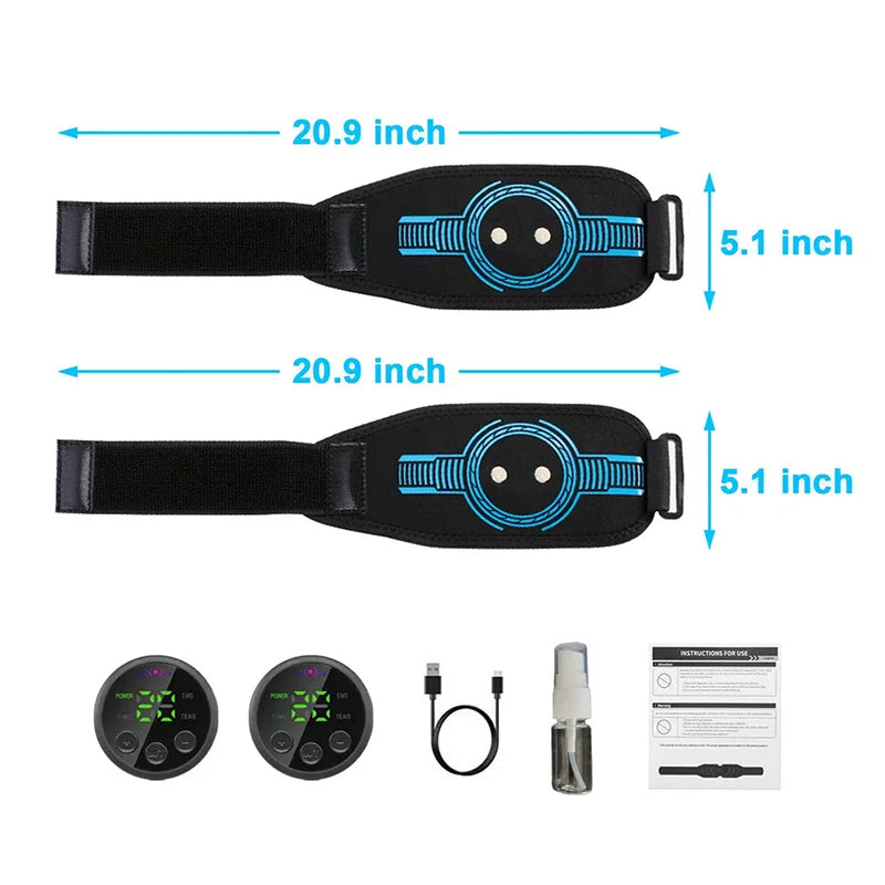 Cinto Massageador USB Inteligente Unissex para Treinamento Abdominal e Fitness EMS