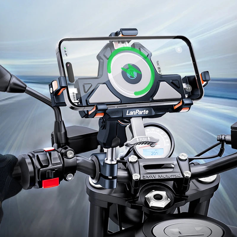 Suporte de Celular para Motos à Prova de Choque de Metal WonderNest