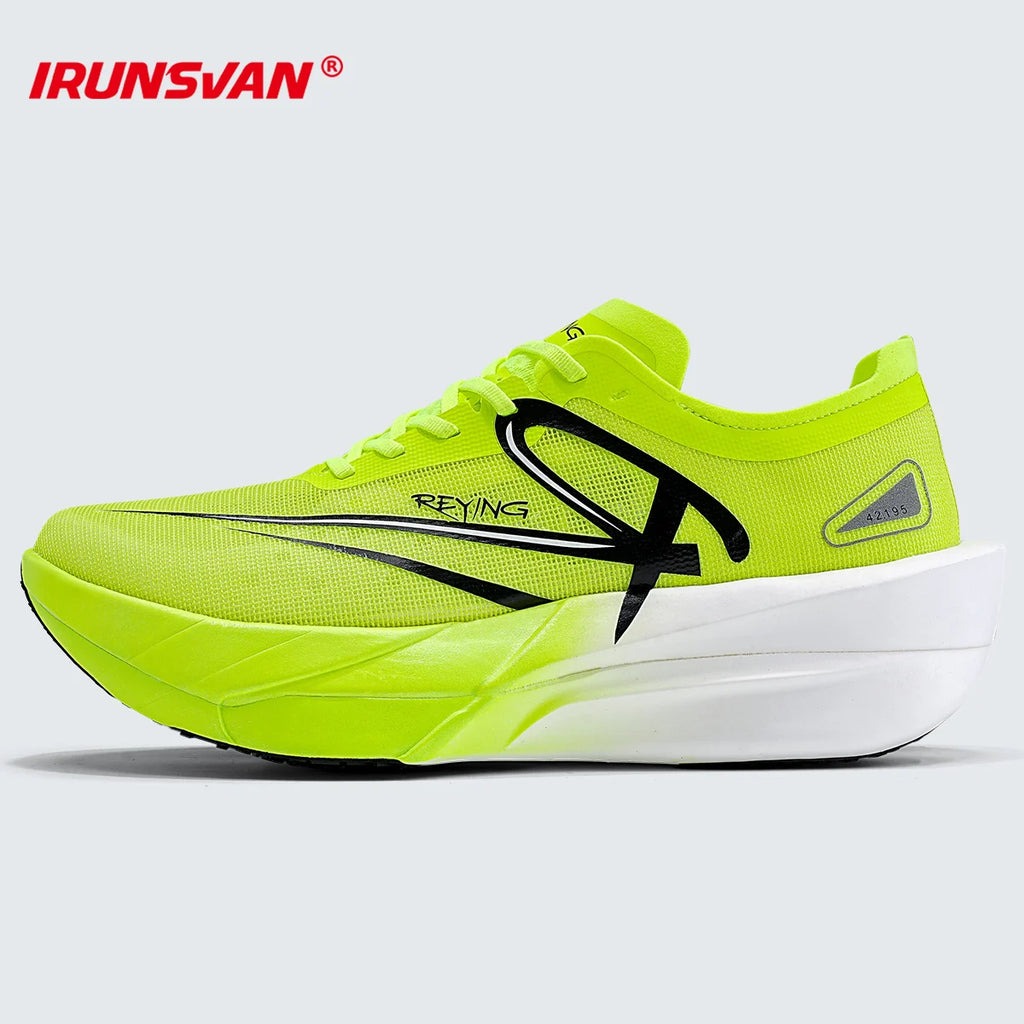 IRUNSVAN Tênis de Corrida Masculino Profissional Placa de Carbono Completa Maratona Amortecimento Leve PB Tênis de Treinamento Médio Longo Feminino 25126