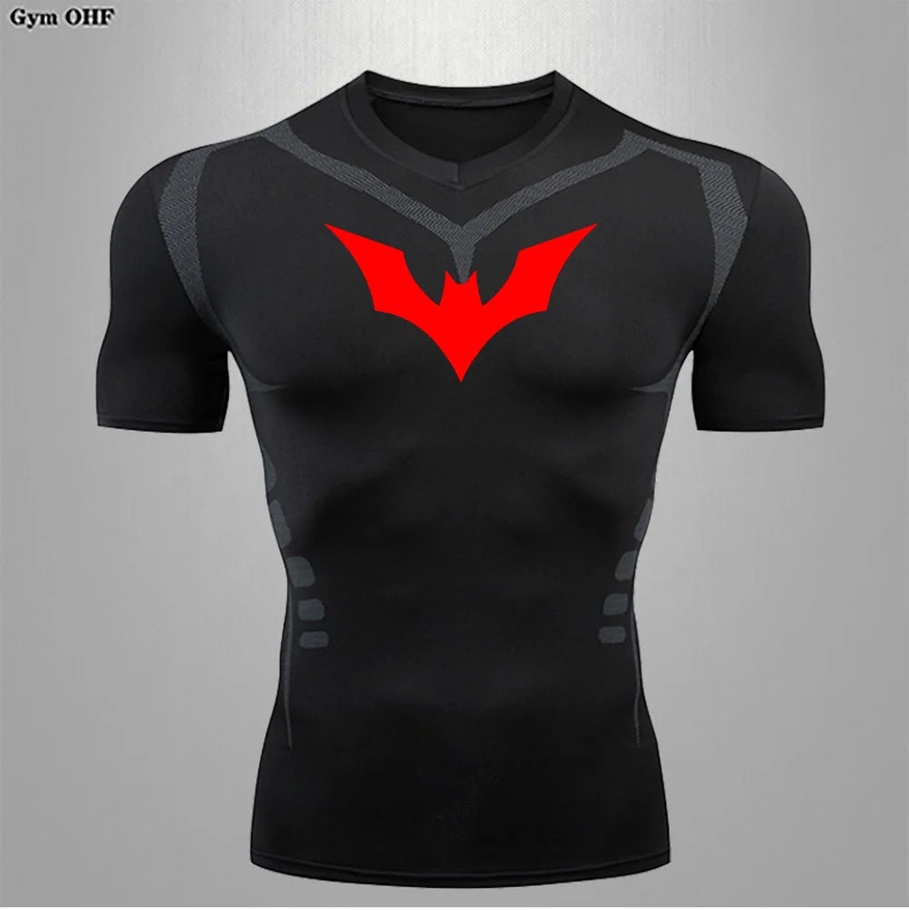 Camiseta Compressão Masculina Spider — Performance e Visual Único