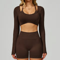 Top Cropped Manga Longa Feminino — Estilo e Performance no Treino