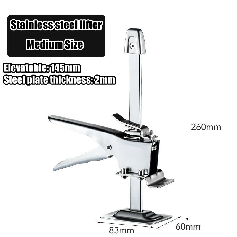 Labor Saving Arm Jack Elevator 12 Inch Drywall Lift Wall Tile Locator 0-145 mm Height Adjuster Multi-Function Cabinet Jack Board