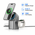 Qi2 Magnetic 3-in-1 Wireless Charger iPhone Apple Watch AirPods